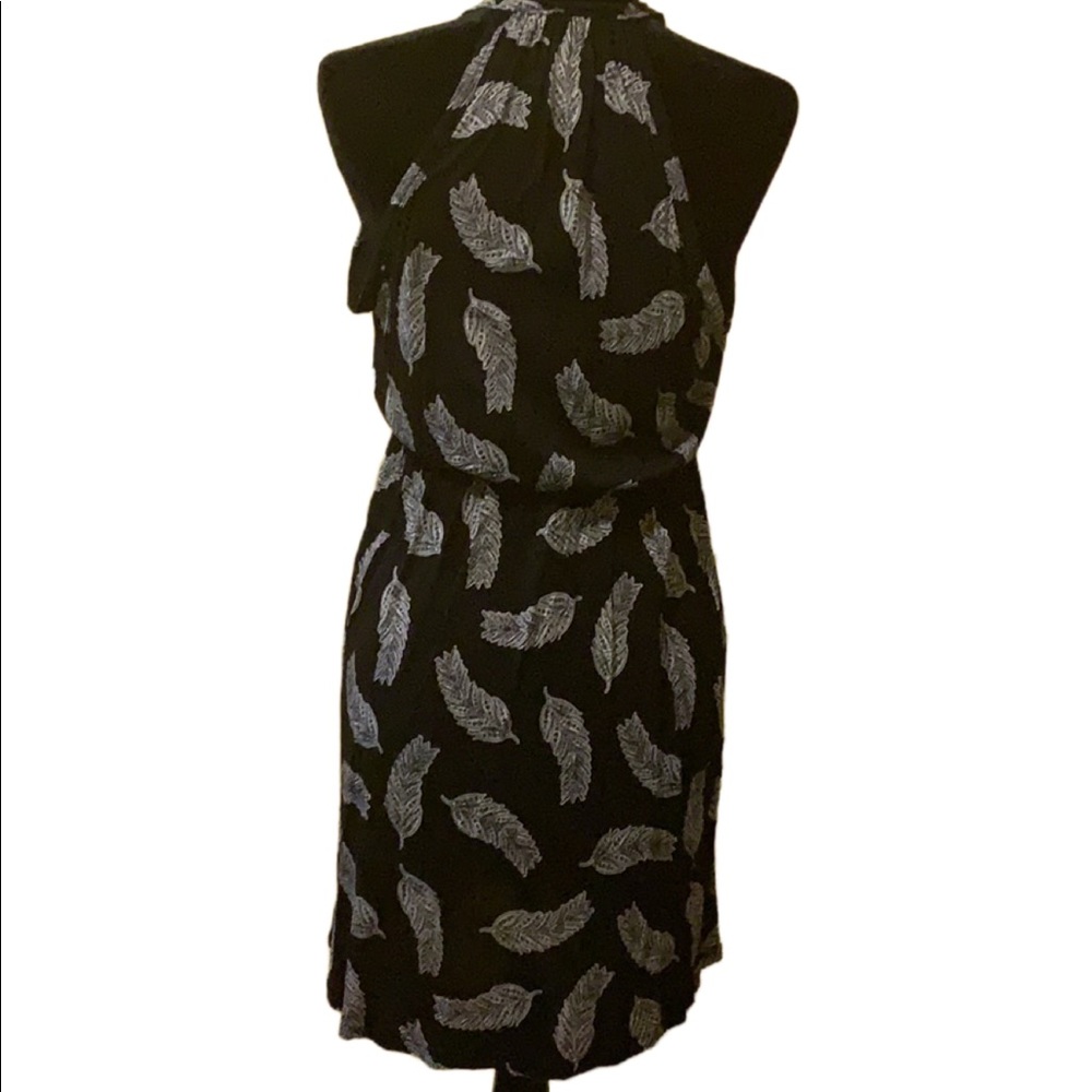 💥2 for $15💥H&M Black sundress w/ feather pattern - Picture 2 of 7